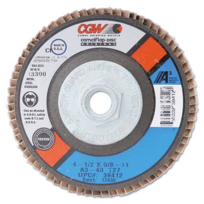 CGW Abrasives 39465 4-1/2 inchx7/8 inch T29 A CUBEDXL 80 Grit Flap Disc DWU8_L3EBV53