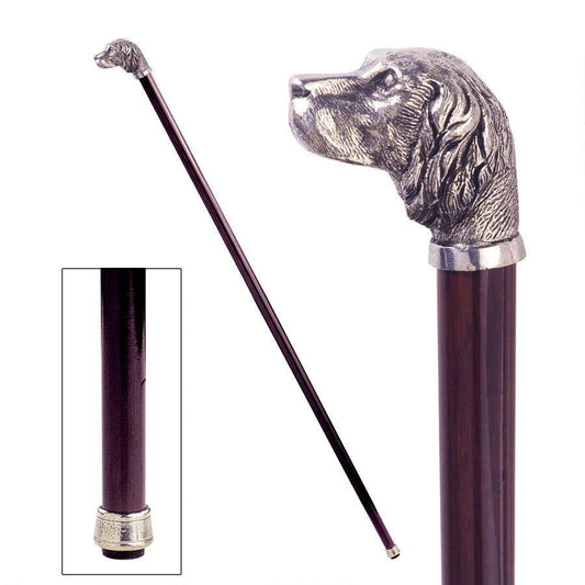 Design Toscano Hunting Dog Pewter Walking Stick BHC6_Q2AJG59