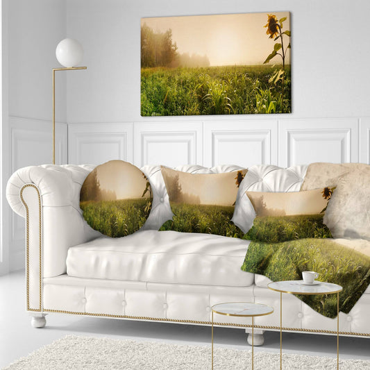 Designart Green Panoramic Landscape Photography Canvas Art Print - 60219350018 XYB5_W5BNH29