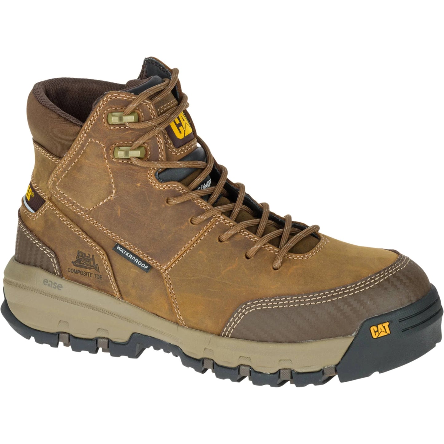 Caterpillar Mens Device Waterproof Composite Toe Work Boot Dark Beige 07.0 M KXU3_A9CQL20