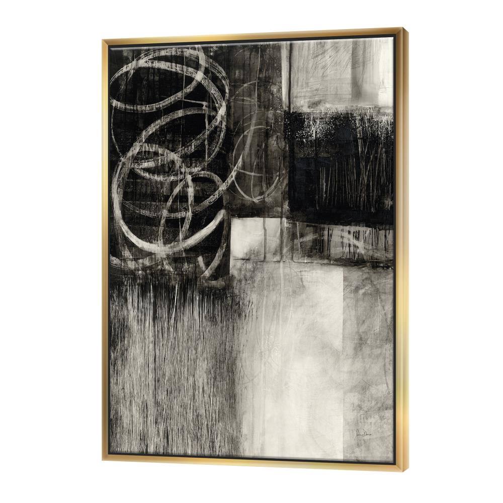 Designart  A Geometric Day I  Midcentury Modern Framed Canvas, Size: 36 inch x 46 inch WVB4_O6BLE55