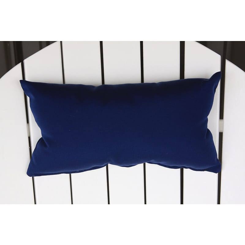 Charlton Home Lamothe Rectangular Adirondack Chair Outdoor Lumbar Pillow, Blue FUE4_V8LAN01